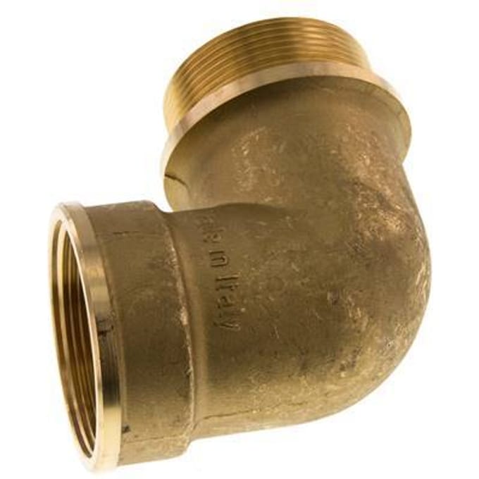 G 2'' F/M Messing L-Fitting 90graden 16 Bar - FL2E-FM-B-200G