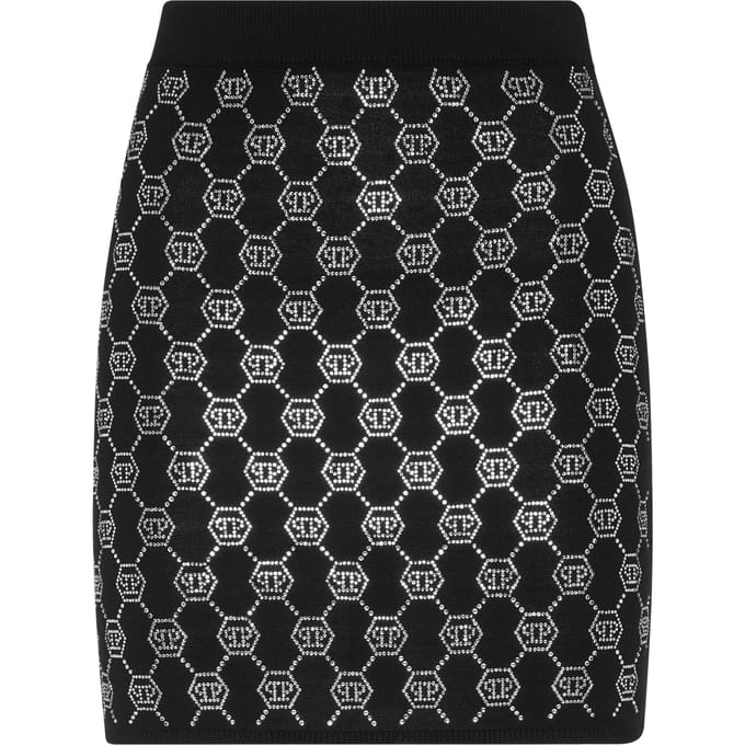 Gebreide Korte Rok Monogram