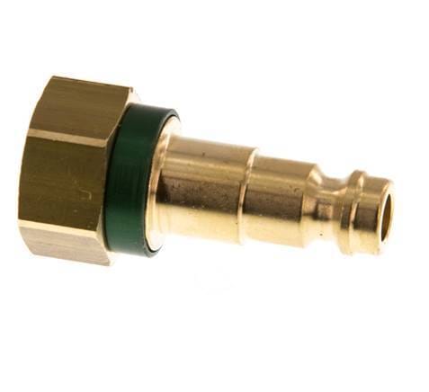 Messing DN 5 Groen-Coded Luchtkoppeling Insteeknippel G 1/8 inch Binnendraad