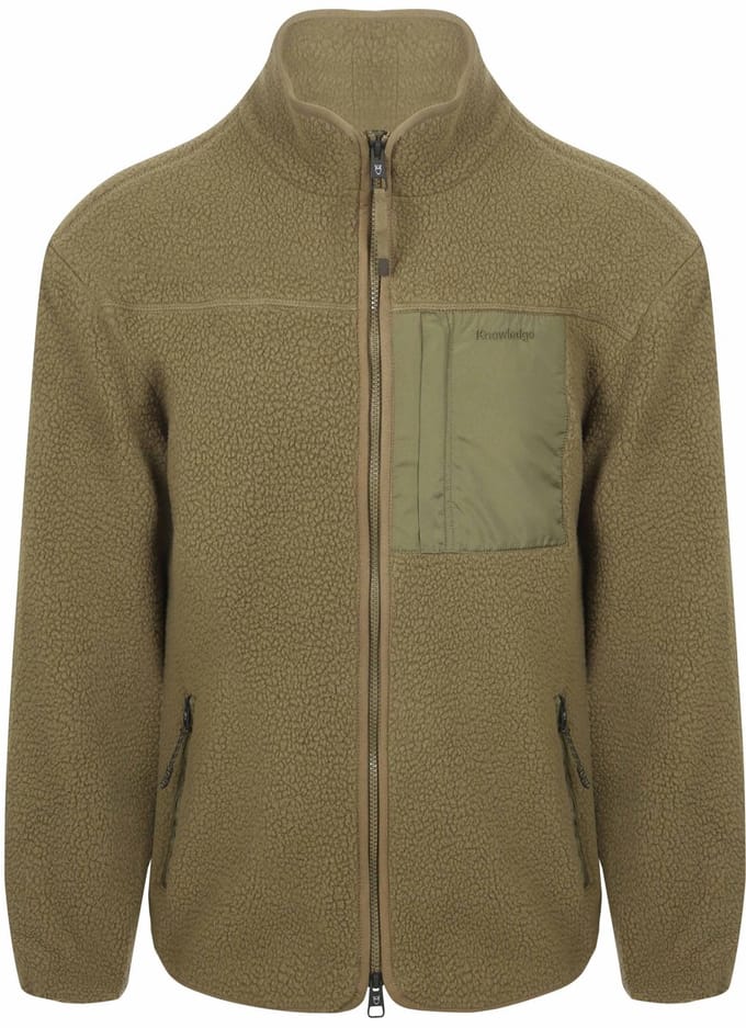 KnowledgeCotton Apparel Vest Fleece Olive - Maat L - Heren