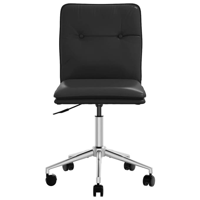 vidaXL - Eetkamerstoel - kunstleer - zwart