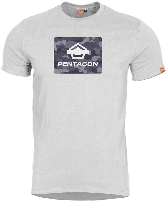 Pentagon Ageron Spot Camo T-shirt Met Korte Mouwen Wit 2XL Man