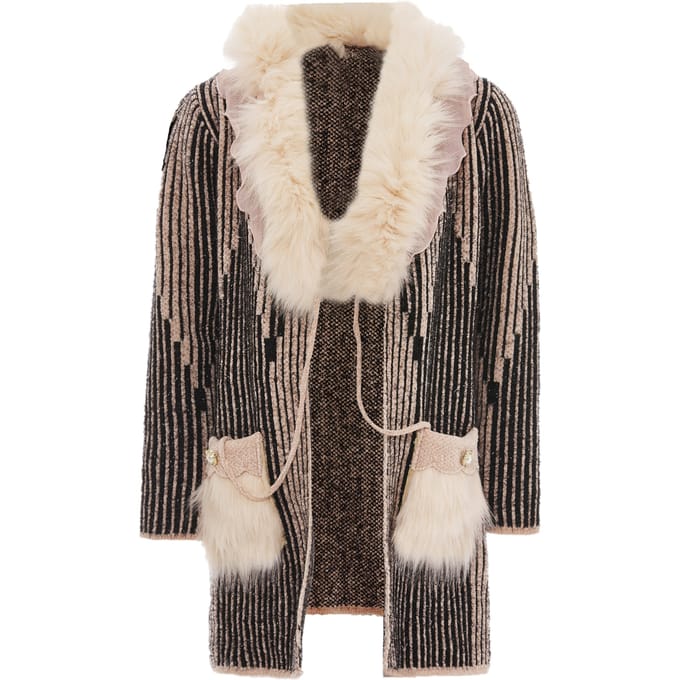 Faina Vest Dames zwart roze