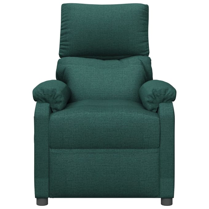 vidaXL Fauteuil verstelbaar stof donkergroen