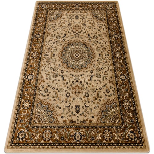 Kleden Rugsx Tapijt ROYAL E0177 Kader, rozet - beige 150x230 cm