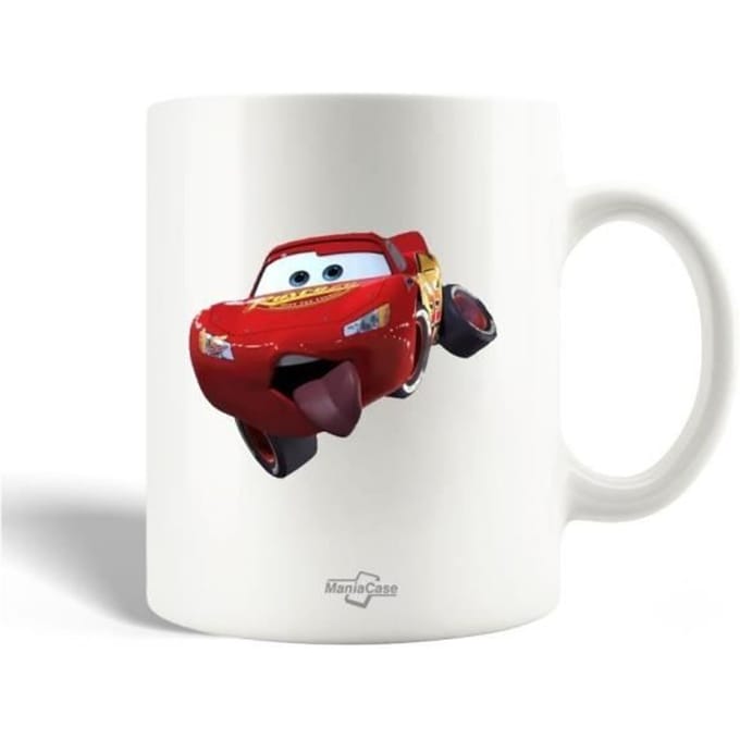Mug - Flash McQueen - Céramique - 30cl - Compatible lave-vaisselle - Enfant