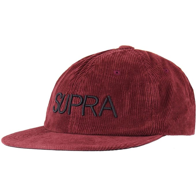 Supra wijnrood grafisch logo platte rand Discord pet C3092 554