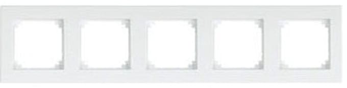 Schneider Electric Merten System M afdekraam 5-voudig m-plan wit 515519