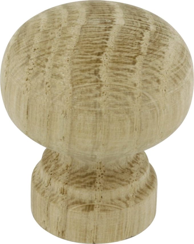 AVENUE decoration meubelknop | model " Oss " | Ø 27 mm | eikenhout