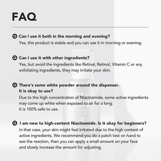 [SKIN&LAB] Niacinamide Herstelserum 30ml white