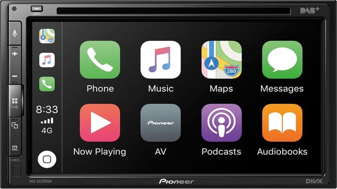 Pioneer AVH-Z5200DAB autoradio Zwart Bluetooth