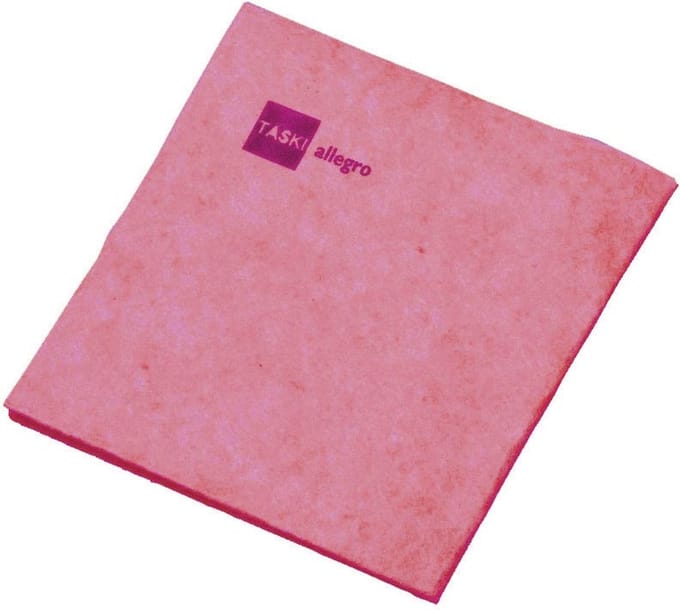 Taski Allegro reinigingsdoek, rood, pak van 25 stuks