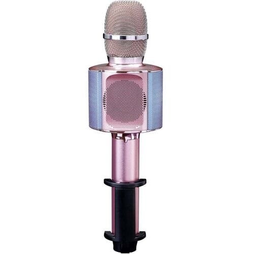 Lenco Karaoke Microfoon – Bluetooth – Speaker en Lichteffecten – BMC-090PK - Roze