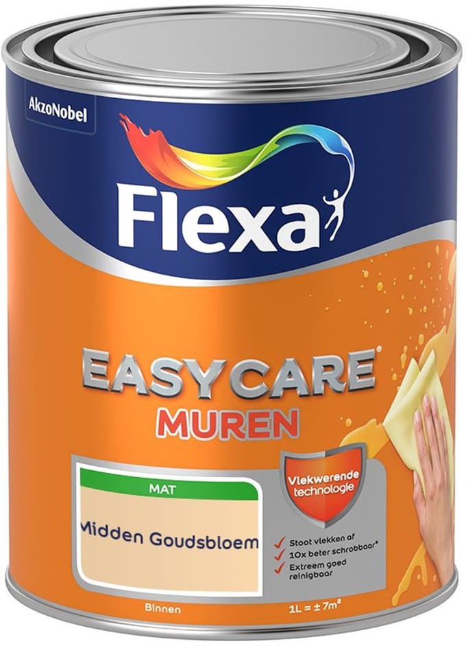 Flexa - Easycare Muren - Midden Goudsbloem - Mengverf - 1 L