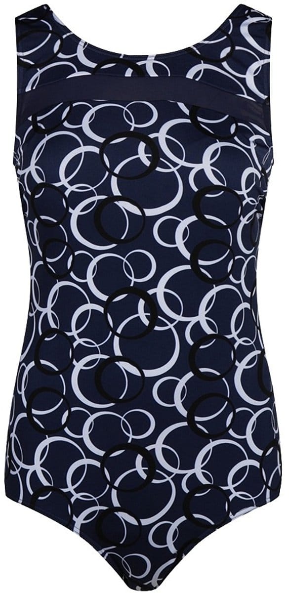 Mila Chloorbestendig Badpak Cirkels X51280-23CHL navy navy-38