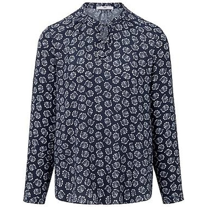 Blouse ­lange mou­wen Van Peter Hahn blauw