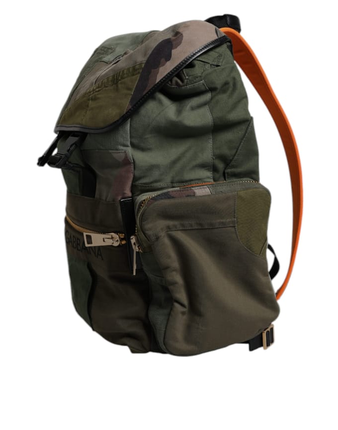 Militaire Groene Patchwork Reistas Rugzak