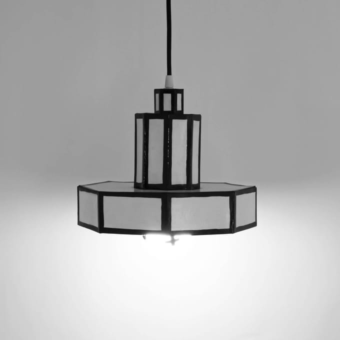 SELETTI Cut & Paste hanglamp 8-hoekig