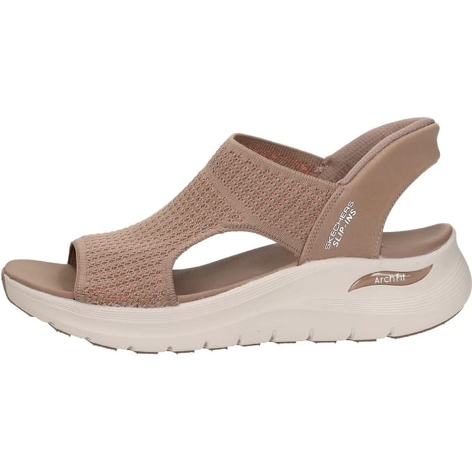 Skechers Slip-Ins: Arch Fit 2.0 Sandal Sandalen Plat - middel bruin - Maat 36