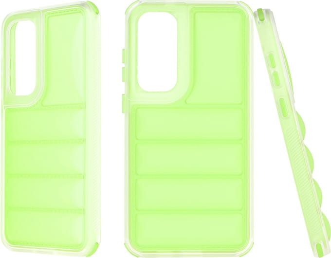 Hoesje geschikt voor Samsung Galaxy S24 Plus - Techsuit Wave Shield Shockproof Hard Case Back Cover - Groen