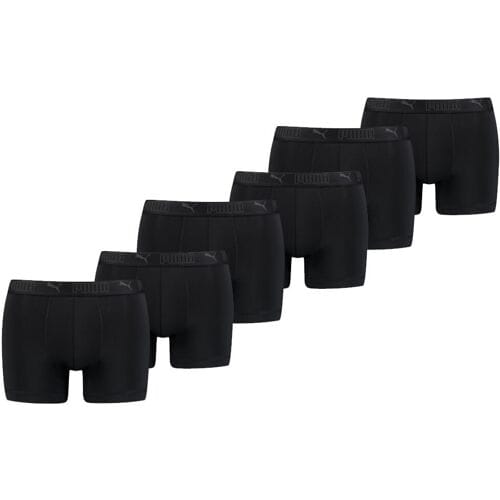 Puma Sport Boxershorts - Microfiber - Heren - 6-pack - Zwart - Maat M
