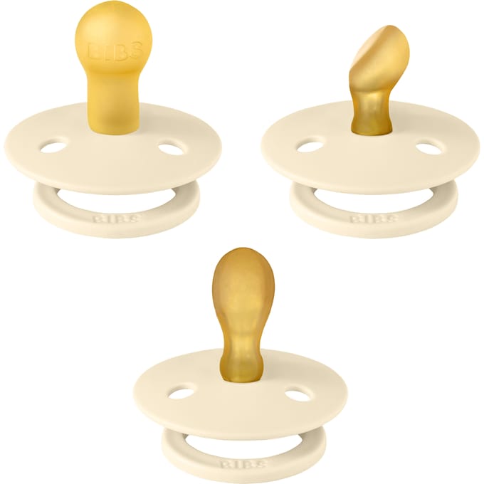 BIBS Try-it collection Fopspeen - 0-6 mnd - 3-pack - Ivory