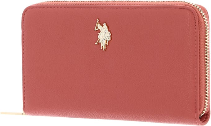 U.S. POLO ASSN. Portemonnee Jones Zip Around Wallet Radiant Koraalrood