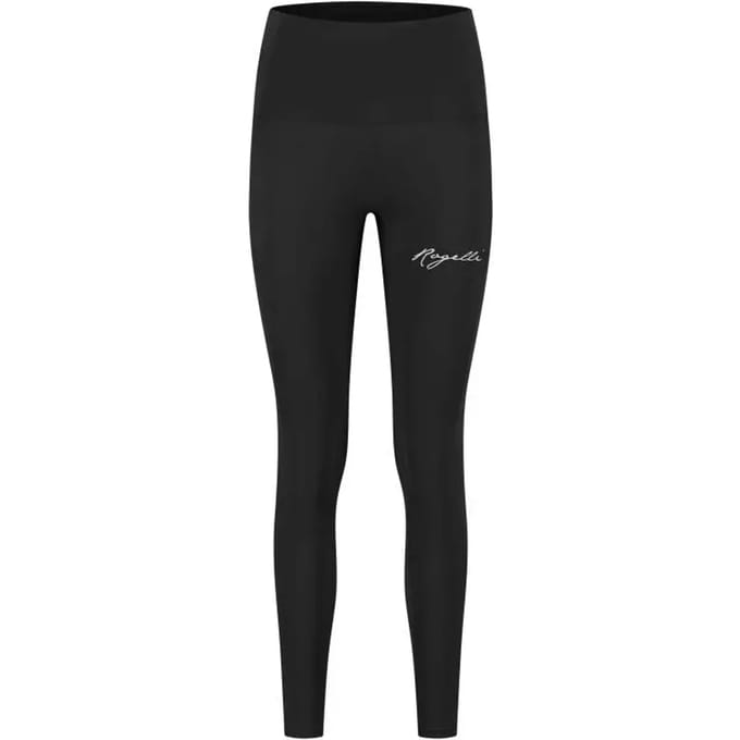Rogelli Essential Dames Lange Hardloopbroek - Hoge Tailleband - Zwart