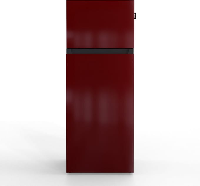 NUNKI MEDIUM-FBUR / Burgundy Design Koel-vriescombinatie - 206L - E-label - Front in kleur