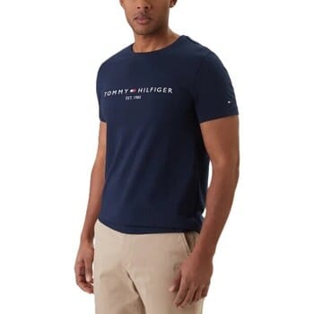 Tommy Hilfiger Tommy Logo Tee Carbon Navy Taglia: XXL | Magliette basic Outlet | Uomo | Blu
