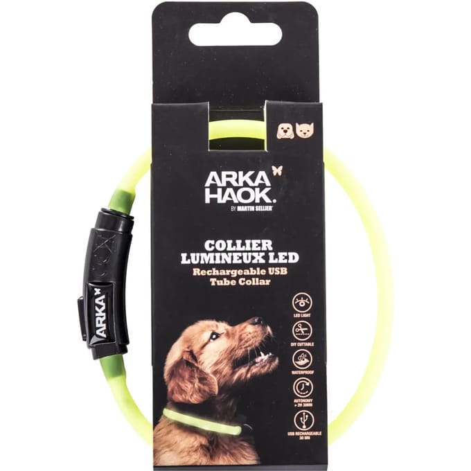 Hondenhalsband met LED-buis Arka Haok