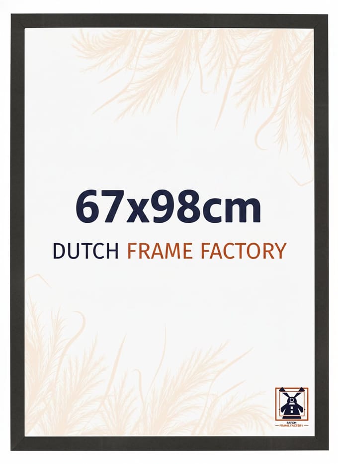 Fotolijst 67x98 cm - MDF - Zwart Mat - Benno
