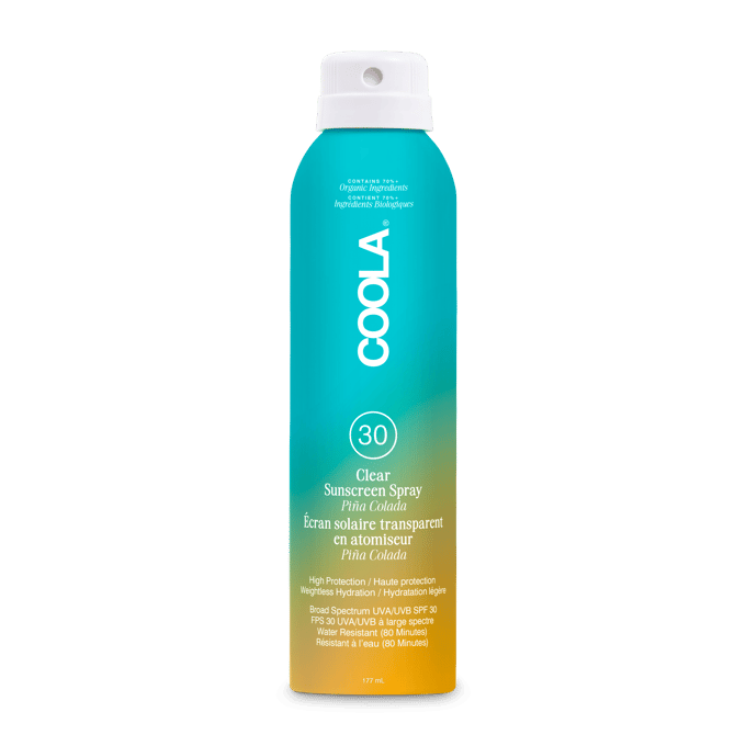 Coola Clear Sunscreen Spray Pi&ntilde;a Colada SPF30 177 ml