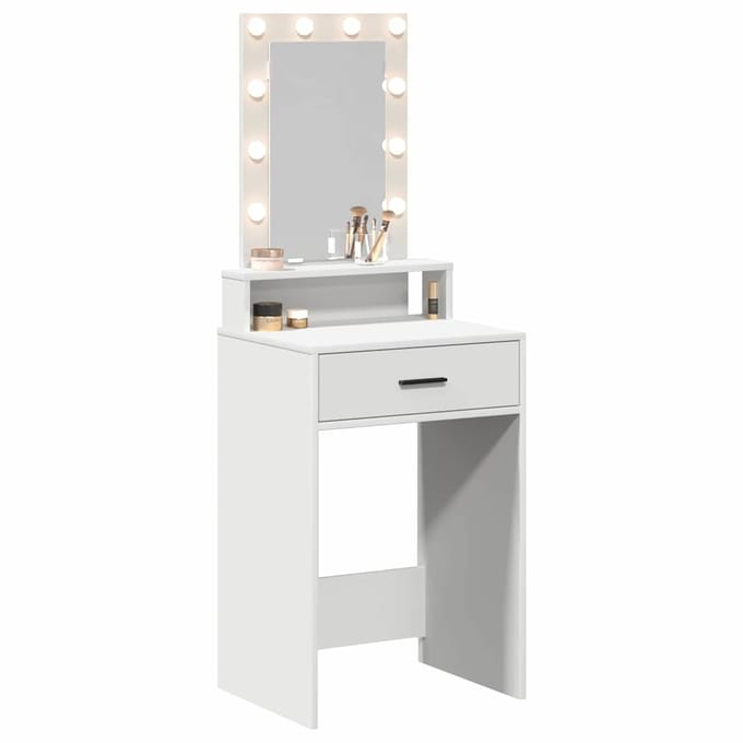 vidaXL - Kaptafel - Wit - 50 - x - 41 - x - 140 - cm - Bewerkt - hout