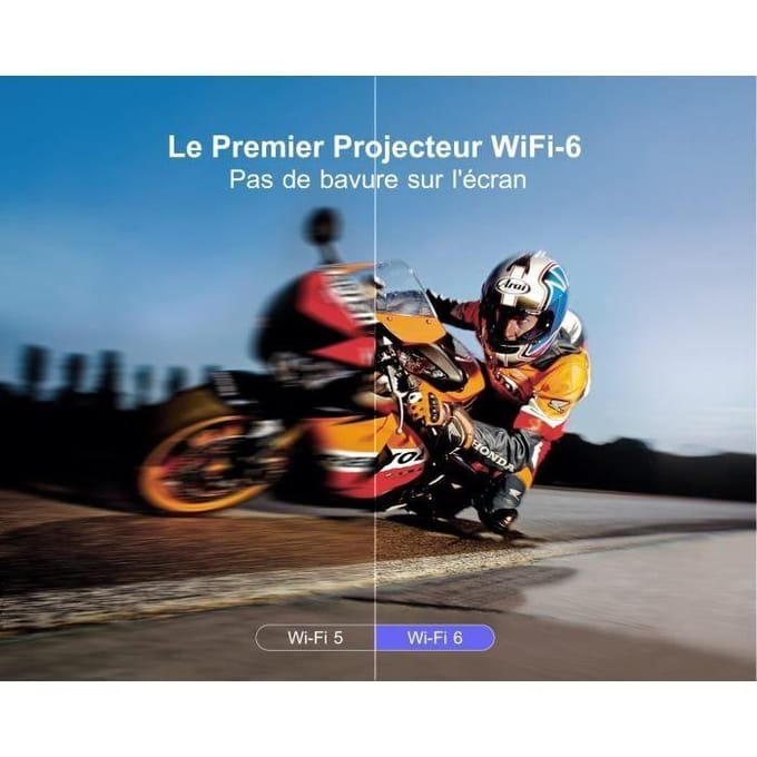 Videoprojector - WiMiUS - P62 - Full HD 1080P - 12000 Lumens - WiFi Bluetooth