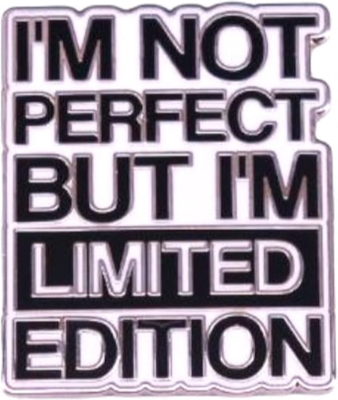 Pin Broche - enamel pin - kledingspeld - I’m not perfect