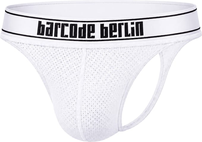 Barcode Berlin Thong Iver White - MAAT M - Heren Ondergoed - String voor Man - Mannen Thong