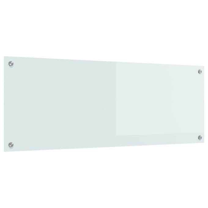 vidaXL - Keukenachterwand - Wit - 110 - x - 40 - cm - gehard - glas