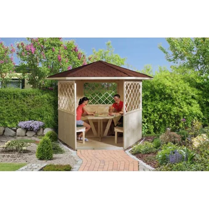 Weka Paviljoen 233 6-hoekig 223x257x245cm