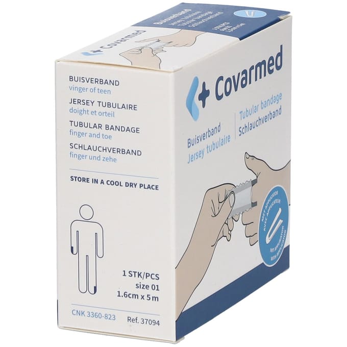 Covarmed Buisverband 1,5cm x 5m + Applicator 5 Verband
