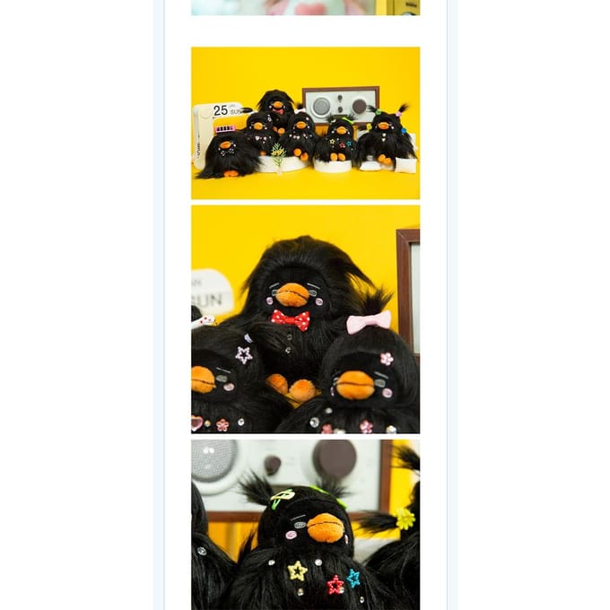 LEE JUNHO - Porte-clés Peluche BAYABA PENPEN black