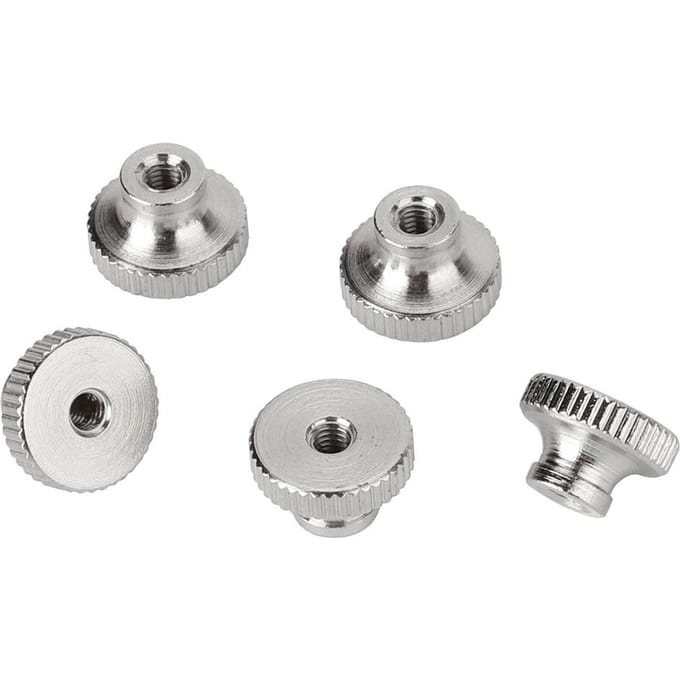 5 stuks Set M3 Draad Schroeven Moeren Nivelleringsveer Knop Componenten Zeskant RVS 3D Printer white
