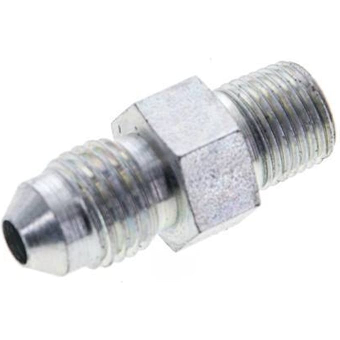 JIC  Dubbele Nippel UNF 7/16''-20 X 1/8'' NPT Staal 310bar [2 Stuks]