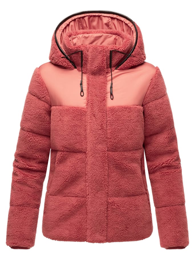 Marikoo dames teddy puffer jas met capuchon – model Kaguraa