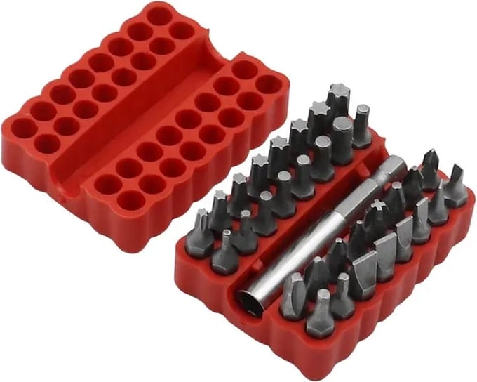 33-Delige Torx / Hex Bitset - Bit Doppenset Voor Torx / Hex Schroeven