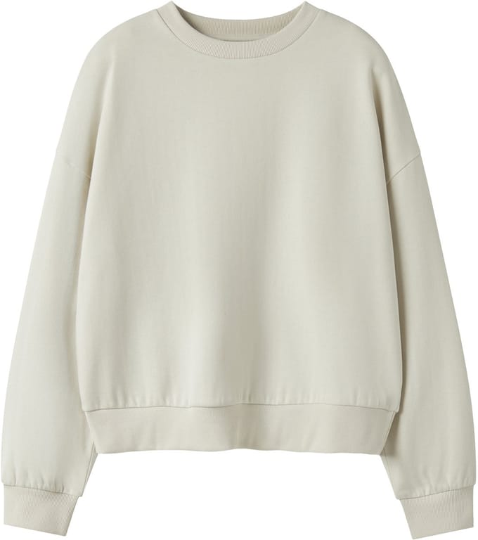 NAME IT - TAFCOX LS SHORT LOOSE SWEAT BRU NOOS - Dames - Sweaters