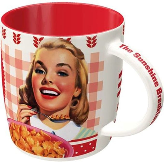 Kellogg's Girl Corn Flakes Collage . Koffiemok..