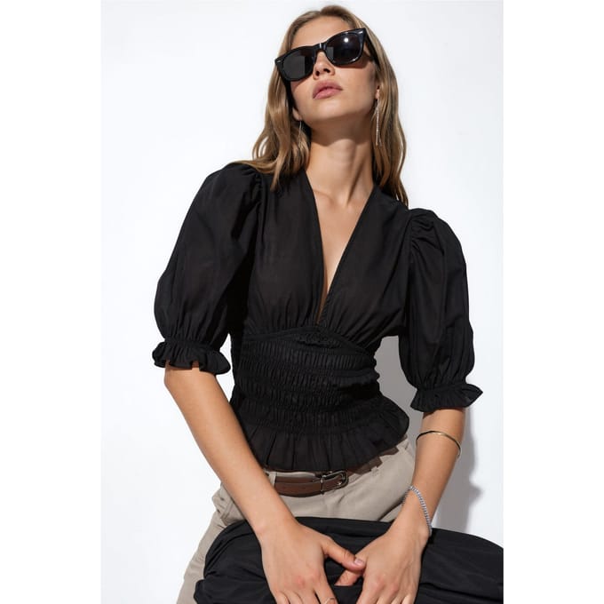 Aangename Chiffon Blouse met V-hals