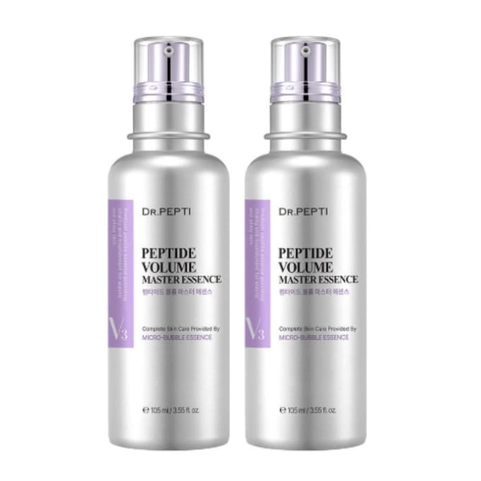 Dr. Pepti Peptide Volume Master Essence 105 ml ×2 – Essence Mousse Bulles pour Hydratation & Élasticité white