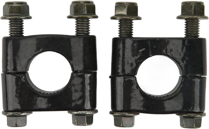 Ronte - Stuurverhogingsbeugels 1 paar, universele klem voor 22 mm stuur, motorfiets accessoire